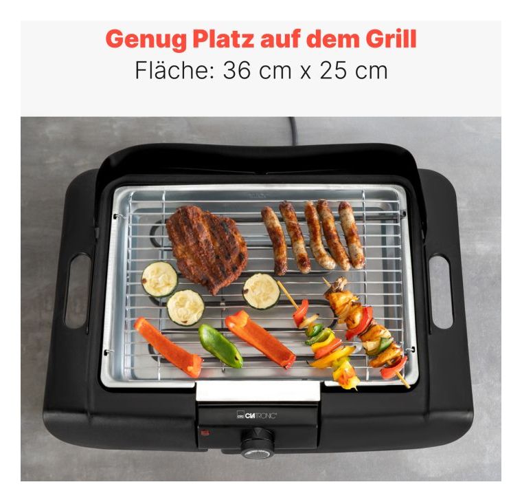 BQS3842 2 in 1 Stand und Tischgrill 1 Zone(n) 2000 W  (Schwarz) 
