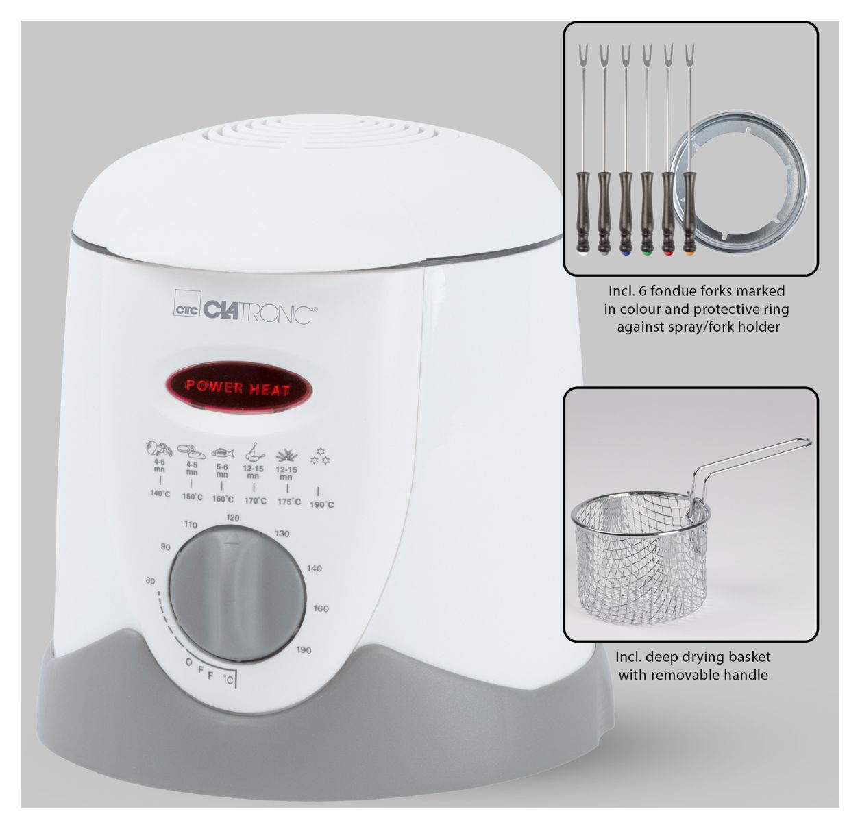 FFR2916 2in1 Fondue Fritteuse 900 W 