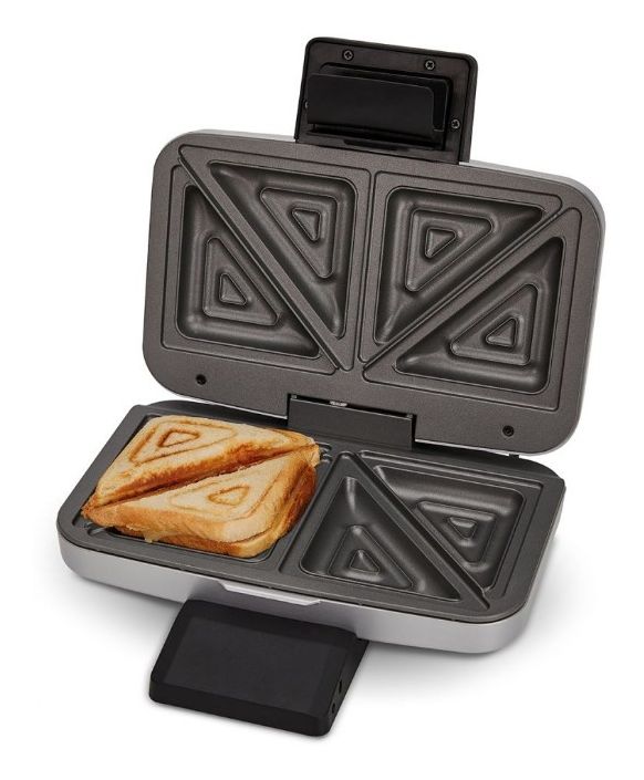 6259 Sandwichmaker für 2 Sandwiches  (Schwarz, Silber) 