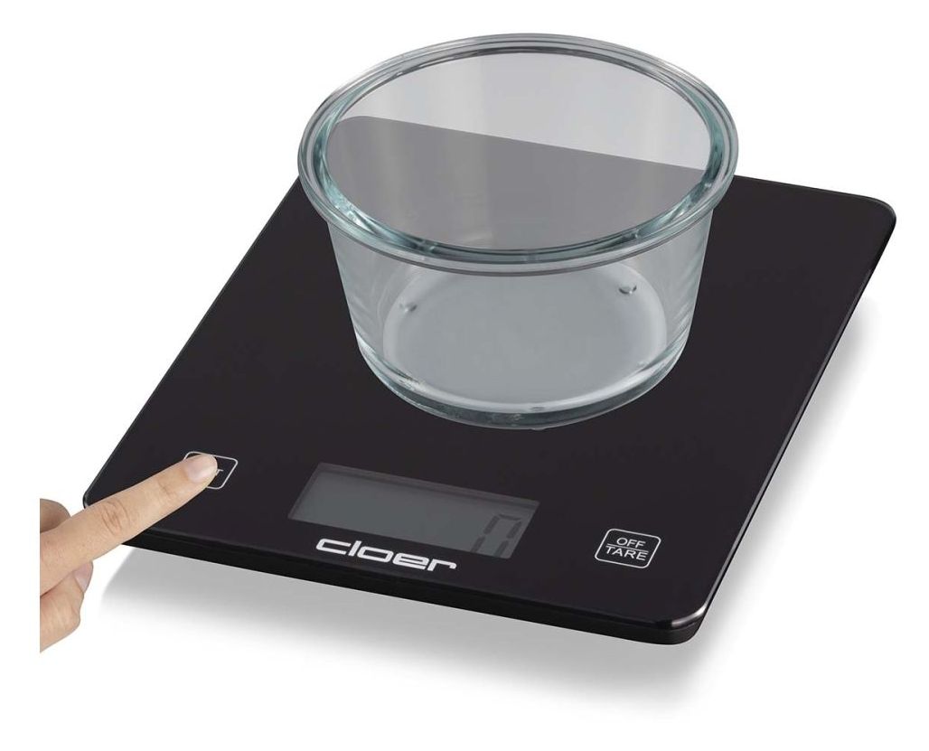 6870 Elektronische Küchenwaage bis 10 kg Genauigkeit 5 g  (Schwarz) 