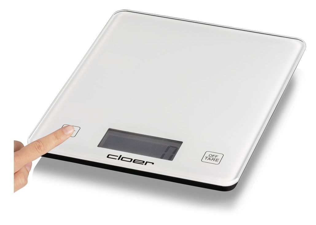 6871 Elektronische Küchenwaage bis 10 kg Genauigkeit 5 g  (Weiß) 