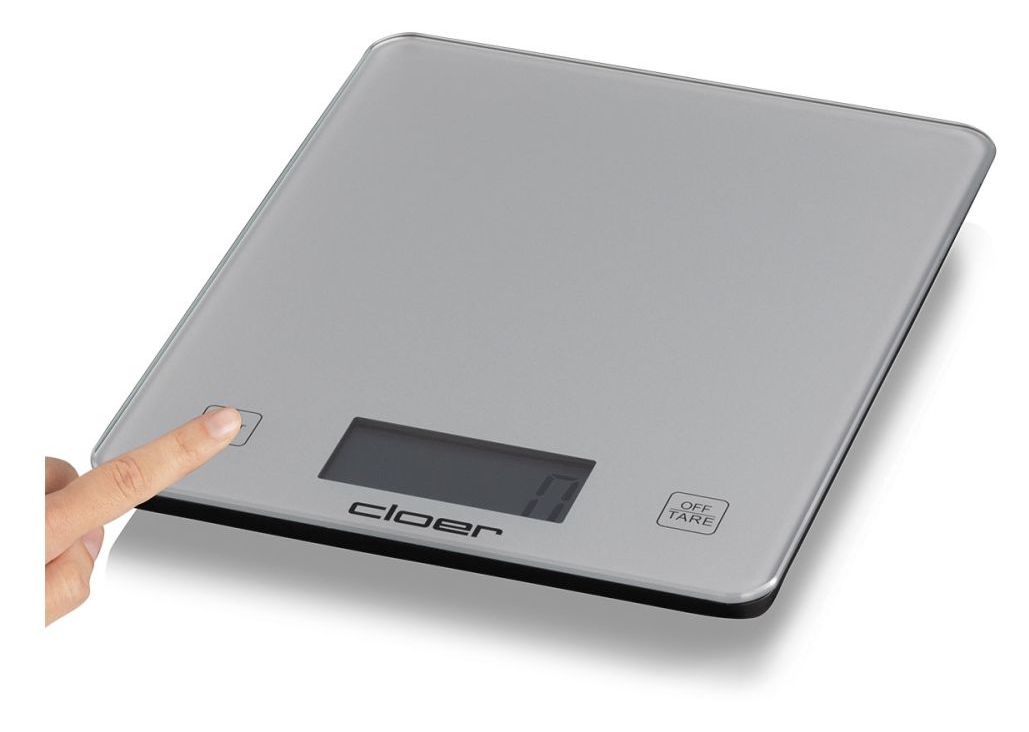6878 Elektronische Küchenwaage bis 10 kg Genauigkeit 5 g  (Silber) 