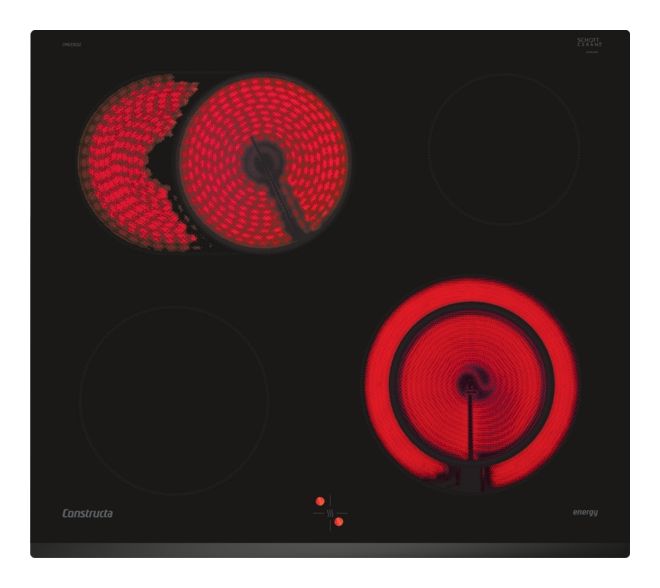 CM633032 herdgebundenes 60 cm Glaskeramik Kochfeld/Herdplatte 4 Zone(n) 