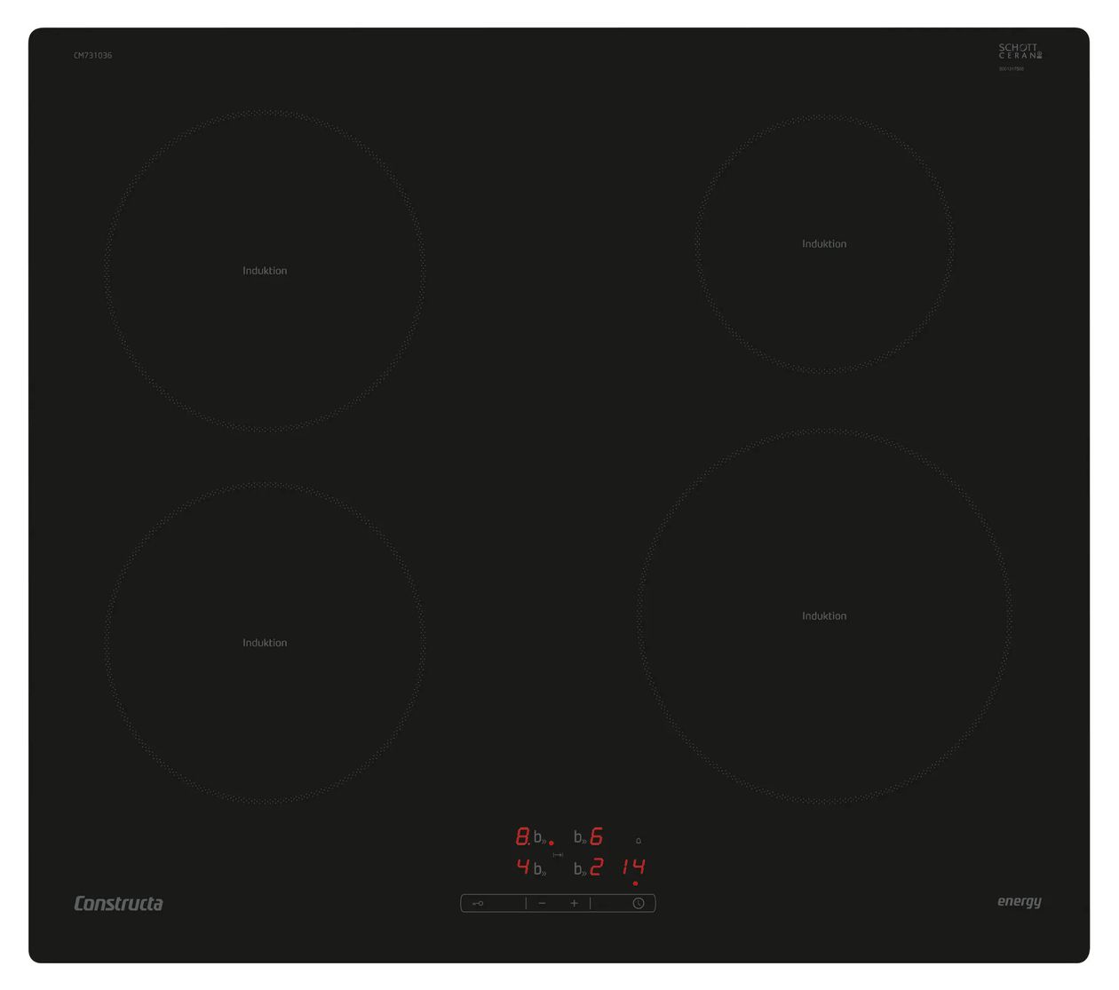 CM731036 herdgebundenes 60 cm Induktions Kochfeld/Herdplatte 4 Zone(n) 