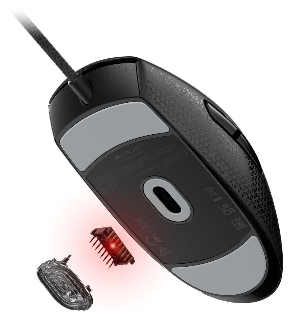 M55 16000 DPI Gaming Maus Optisch  (Schwarz) 