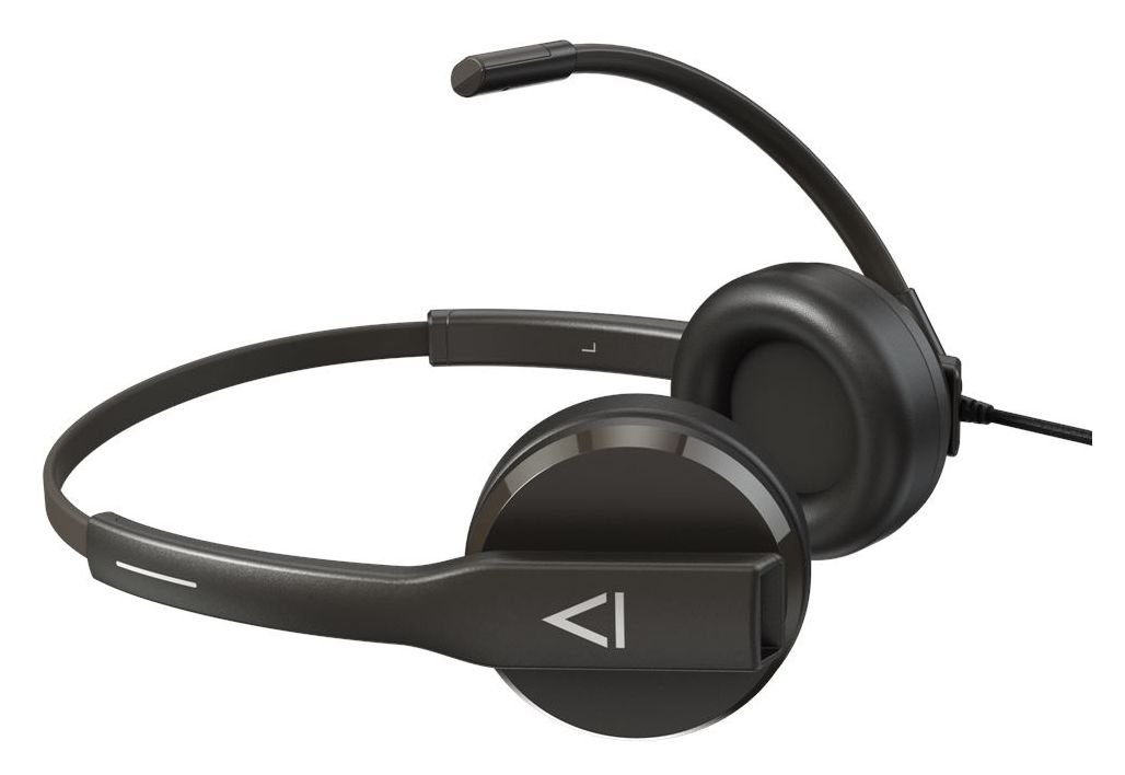 HS-230 Ohraufliegender Kopfhörer Kabelgebunden USB Typ-A  (Schwarz) 