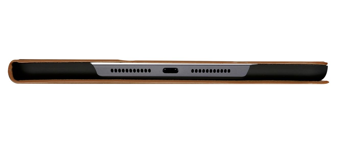 Risskov Folio aus Vollnarbenleder für Apple iPad Air 10.9"/Pro 11" bis 27,7 cm (10.9") Kratzresistent mit Magnetverschluss (Beige) 