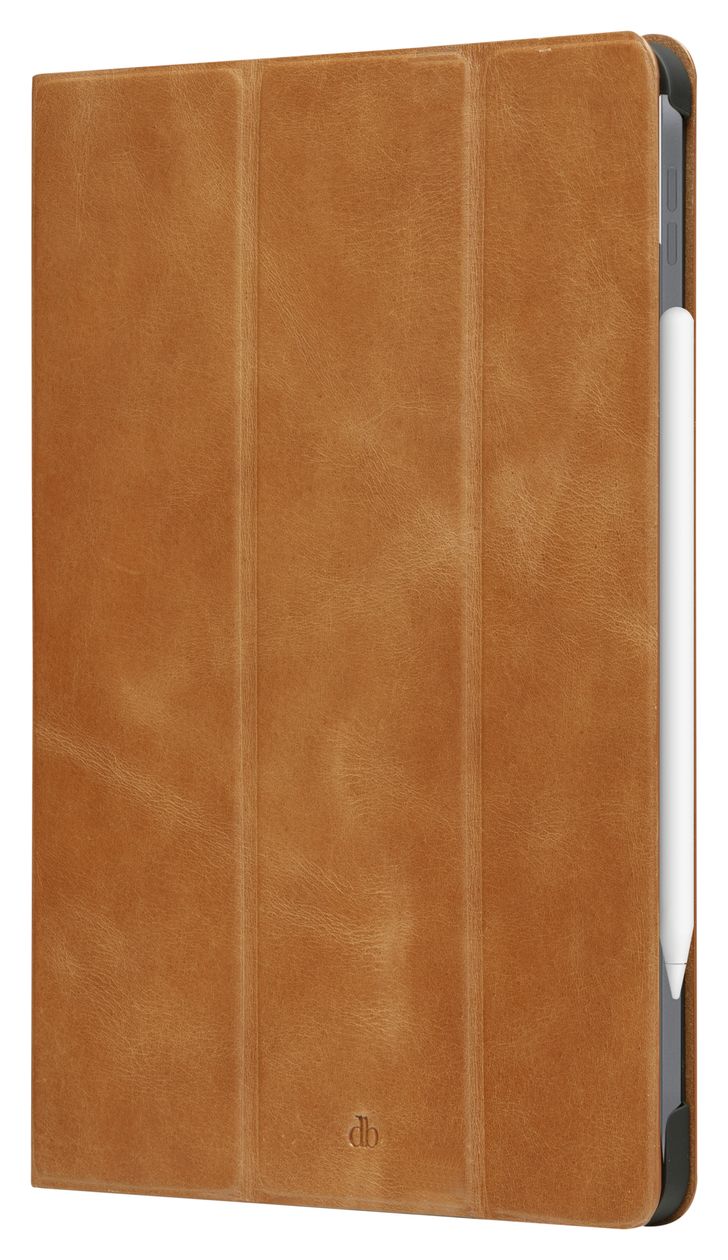 Risskov Folio aus Vollnarbenleder für Apple iPad mini (6th generation) bis 21,1 cm (8.3") Kratzresistent mit Magnetverschluss (Beige) 