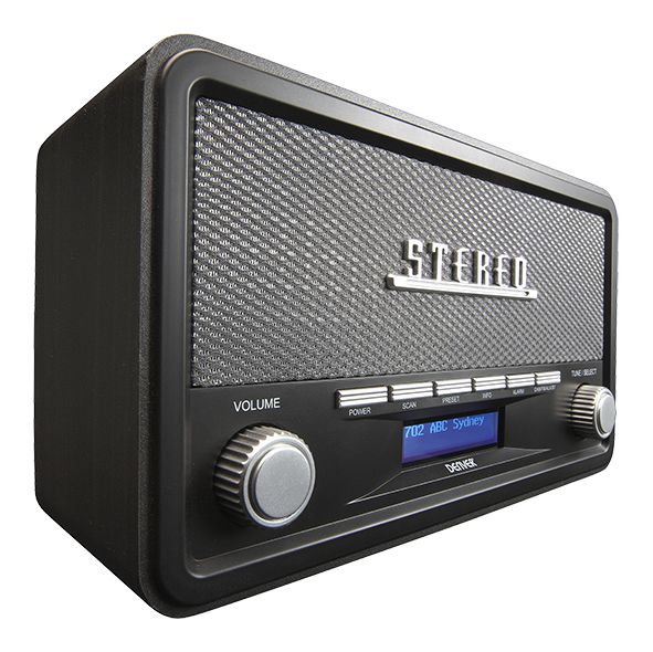 DAB-18 Bluetooth DAB+, FM Radio Tragbar  (Grau) 
