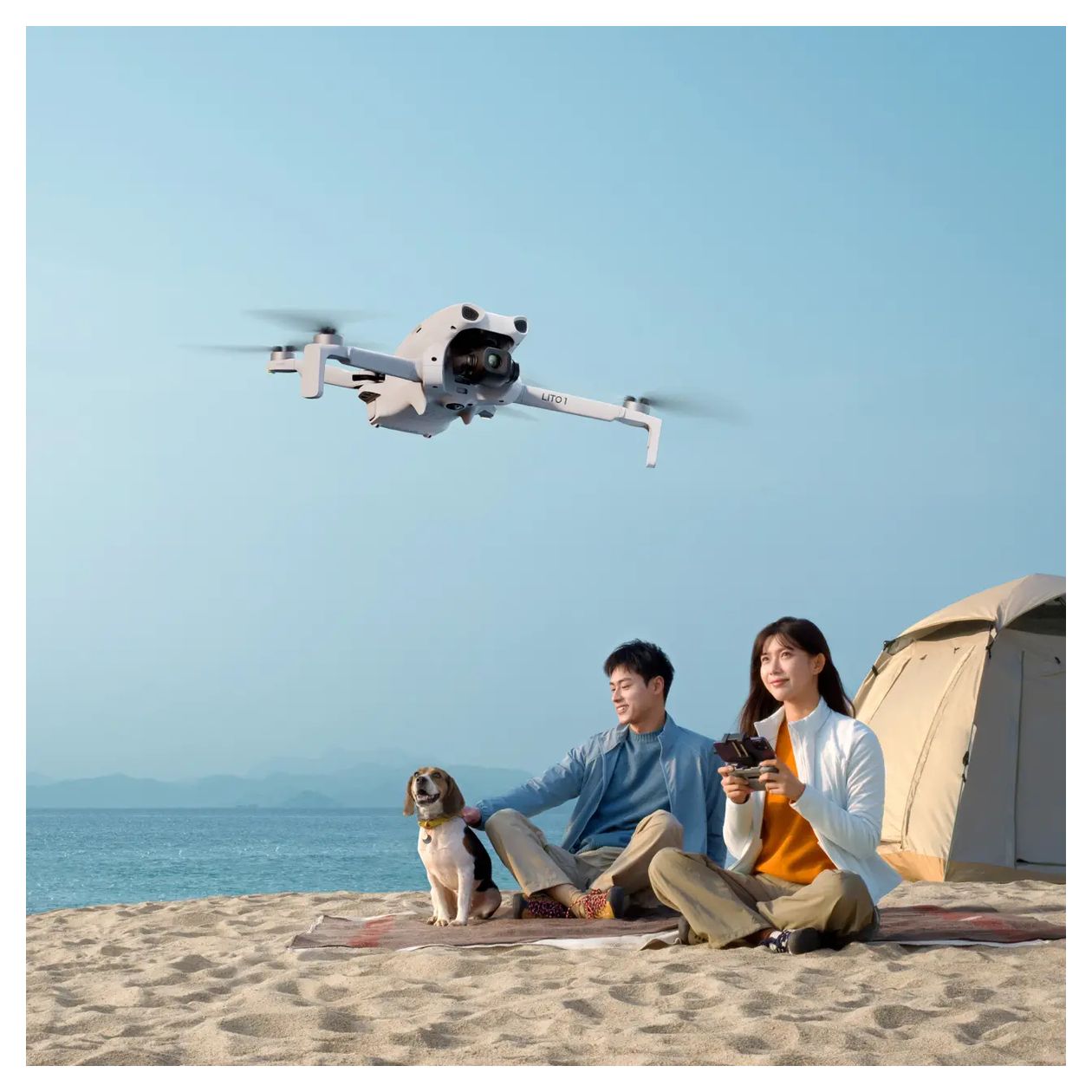 Lito 1 Quadrocopter Multicopter/Drohne Flugzeit: 36 min  (Grau) 