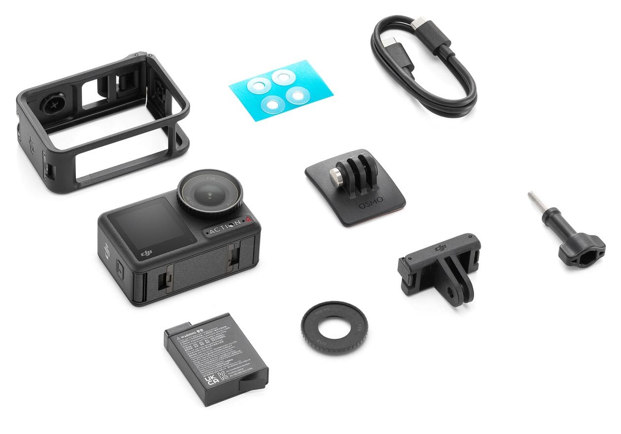 Osmo Action 4 Standard Combo 3648 x 2736 Pixel Aktion Kamera 155° 10 MP  (Schwarz) 
