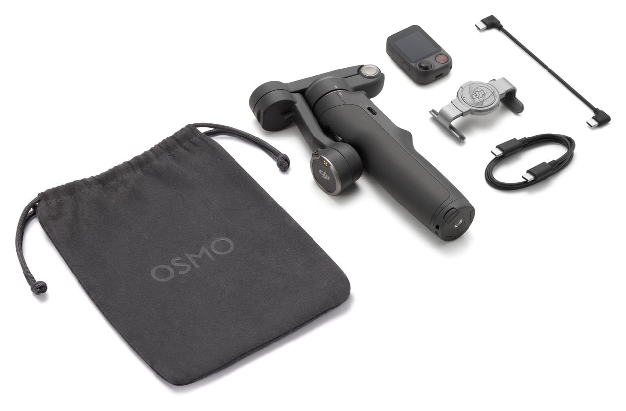 Osmo Mobile 8P Standard Combo Stativ Gimbal für Smartphone faltbar Bluetooth  (Schwarz) 