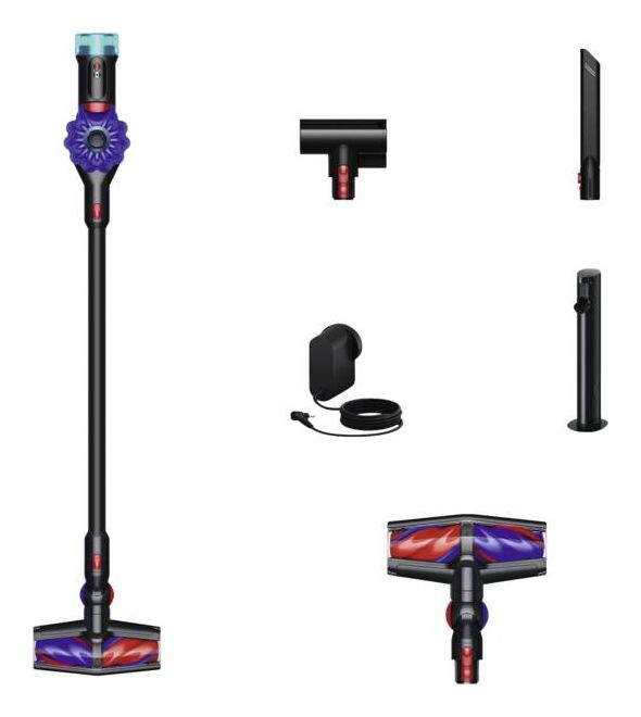 V10 Konical + Auto-empty Dok Handstaubsauger Beutellos bis 60 min Laufzeit HEPA  (Schwarz, Blau) 