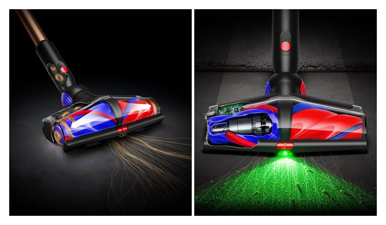 V16 Piston Animal Handstaubsauger Beutellos bis 70 min Laufzeit HEPA  (Schwarz, Kupfer) 