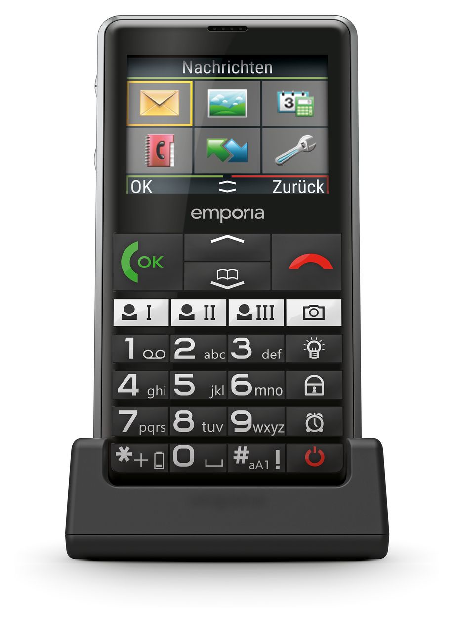 Pure V76 4G Smartphone 5,87 cm (2.31 Zoll) 2 MP Single SIM  (Schwarz) 