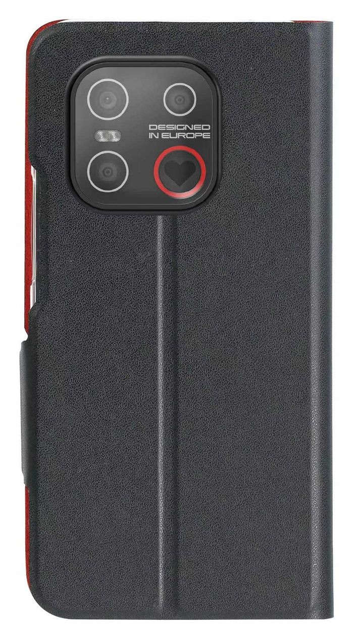 Smartcover Folio für Emporia SMART.7lite, SMART.7mini, ME.7  (Schwarz, Rot) 