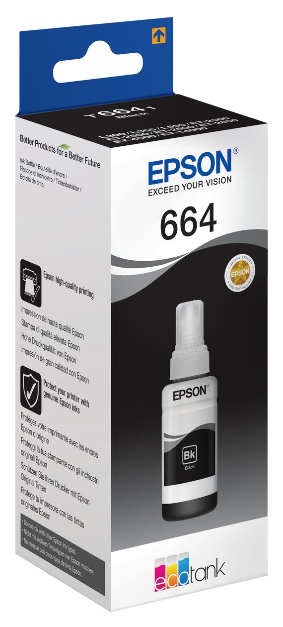 664 C13T6641 originale Druckerpatronen Schwarz 70 ml 