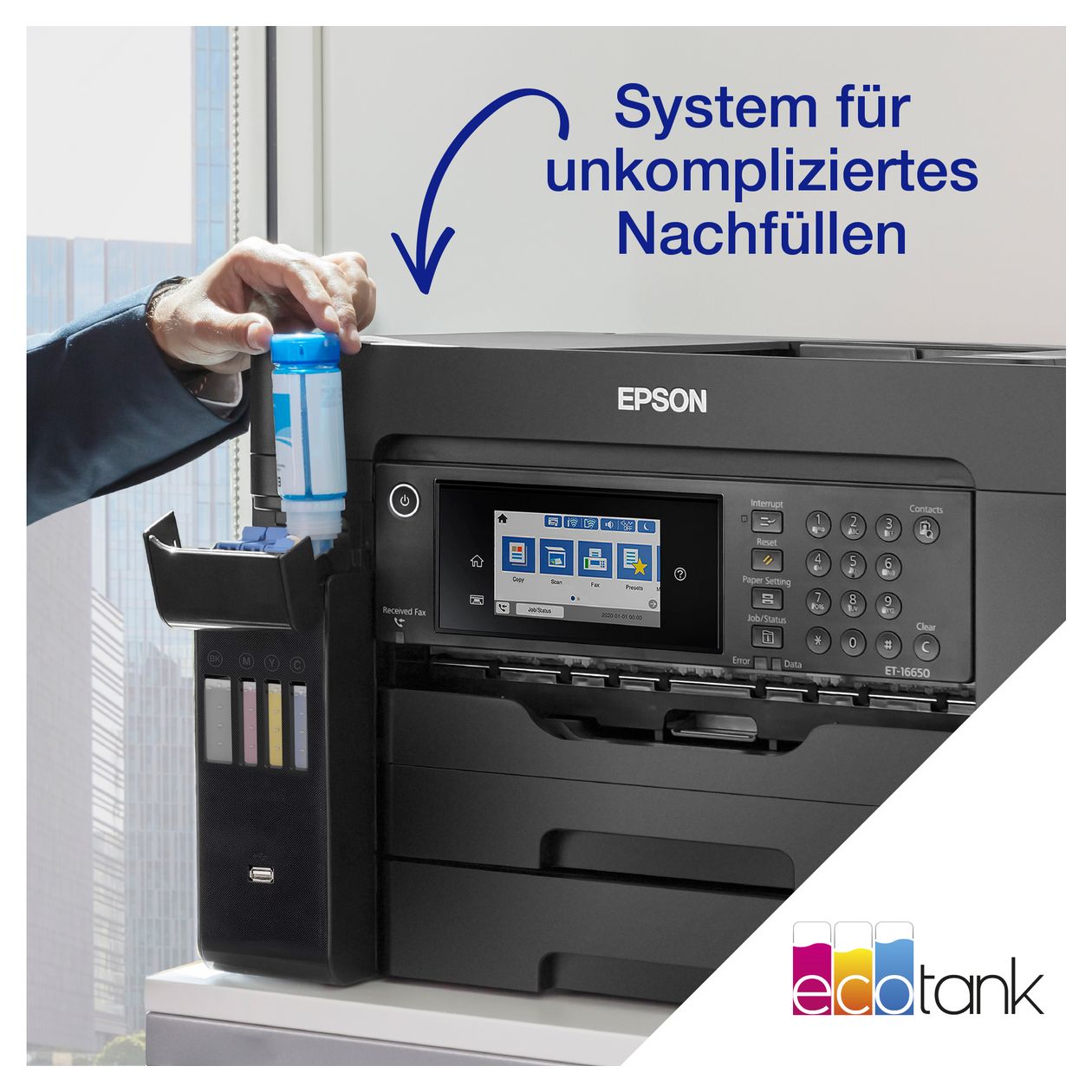 EcoTank ET-16655 All in One A3 Tintenstrahl Drucker 4800 x 1200 DPI 