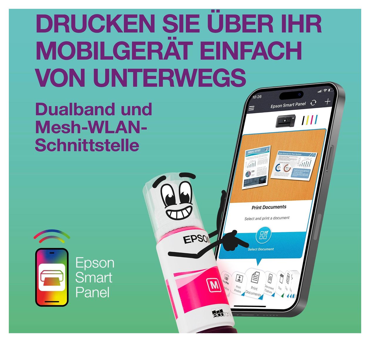 EcoTank ET-4950 All in One A4 Tintenstrahl Drucker 4800 x 1200 DPI 