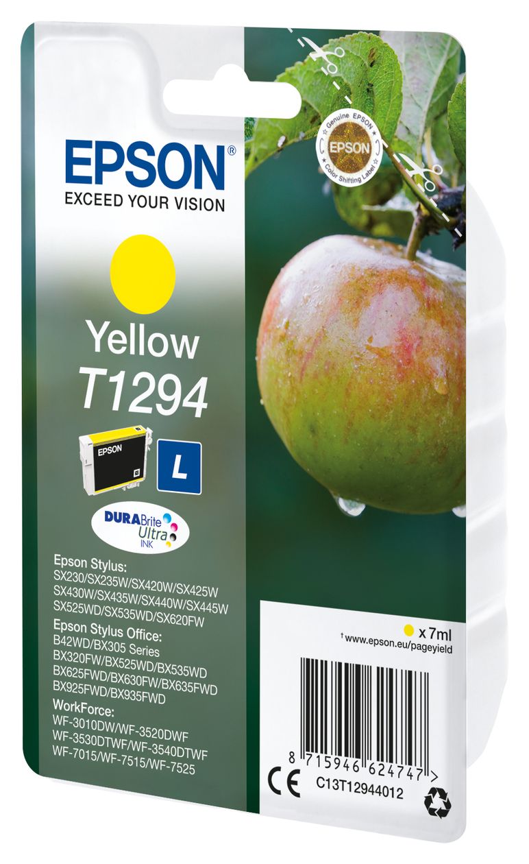 T1294 C13T12944012 originale Druckerpatronen Gelb 7 ml 