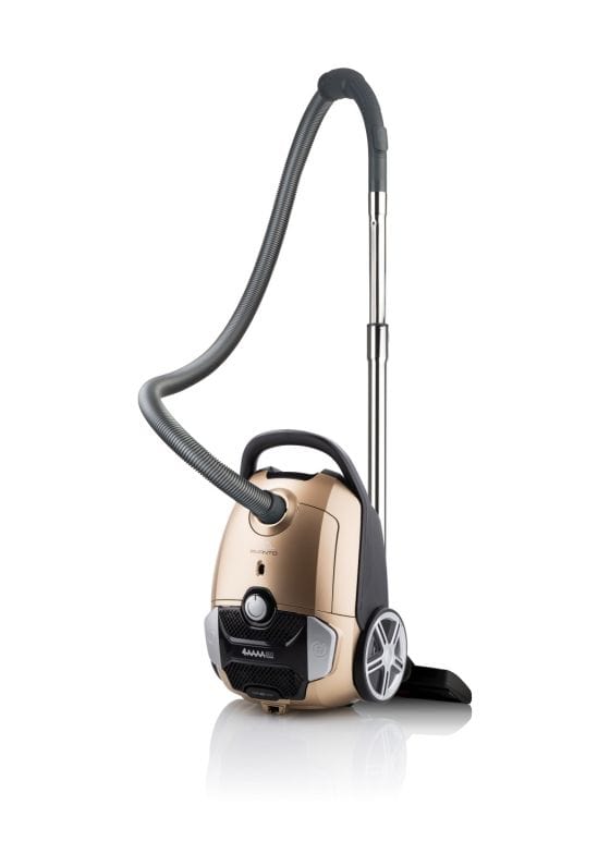 Avanto Bodenstaubsauger mit Staubbeutel 800 W HEPA  (Schwarz, Gold) 