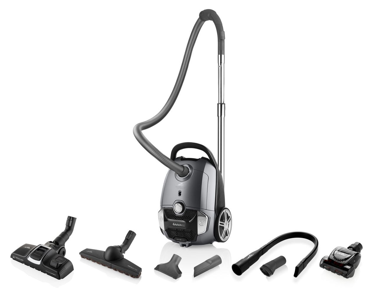 Avanto Bodenstaubsauger Beutellos 800 W HEPA  (Schwarz, Grau) 