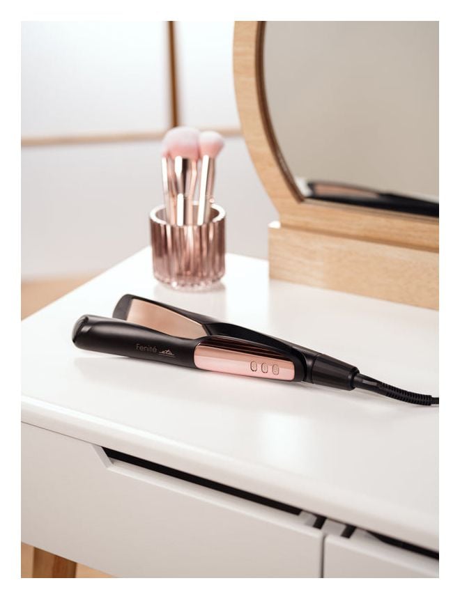 Fenité Haarglätter  (Schwarz, Roségold) 