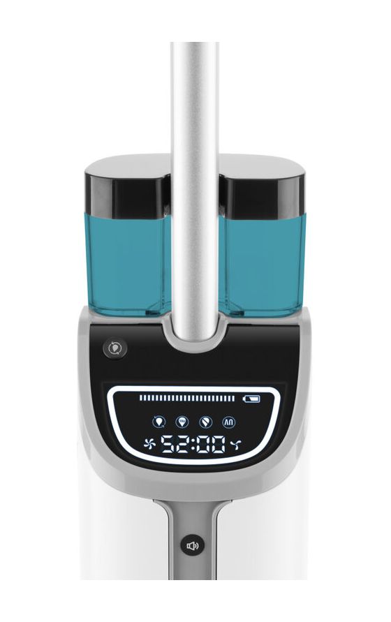 Fortis Handstaubsauger Beutellos bis 45 min Laufzeit 25,2 V HEPA  (Blau, Grün, Weiß) 