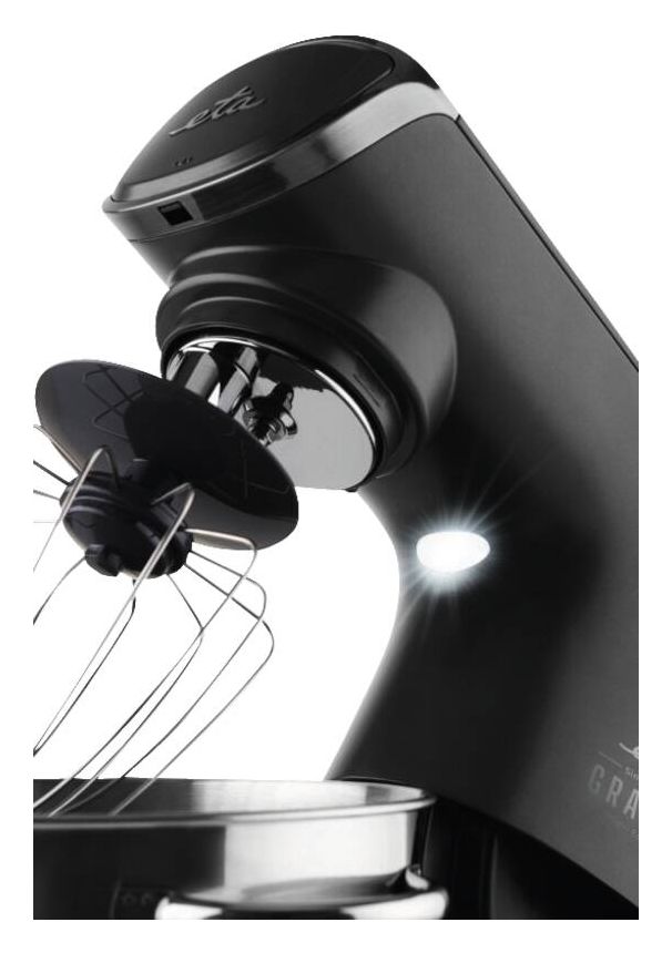 Gratus Evo 1500 W Küchenmaschine 5,5 l  (Grau, Edelstahl) 