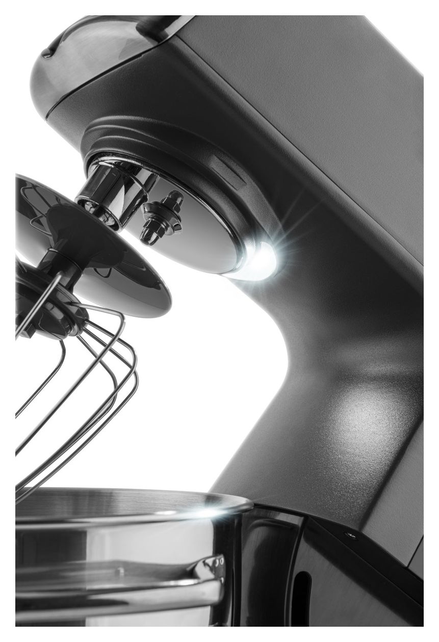 Gratus Kuliner II Max 1700 W Küchenmaschine 6,7 l mit Waage  (Grau) 