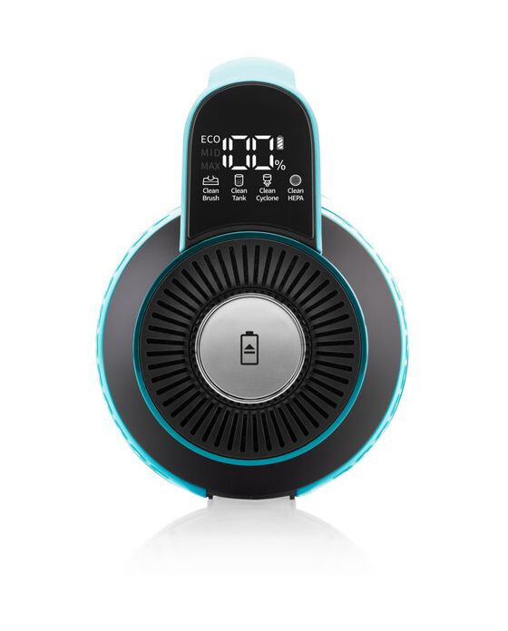 Magic Aqua Plus Handstaubsauger Beutellos bis 80 min Laufzeit 28,8 V HEPA  (Schwarz, Blau) 