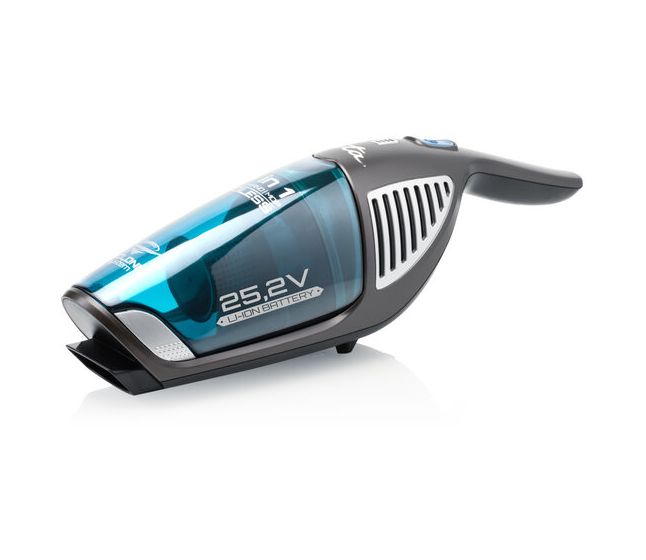 Moneto Aqua Plus Handstaubsauger mit Staubbeutel bis 60 min Laufzeit 25,2 V HEPA  (Schwarz, Grau) 
