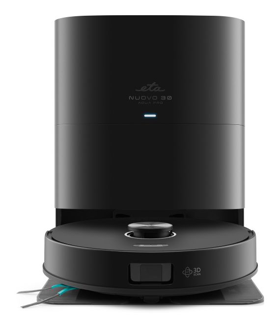 Nuovo30 Aqua Pro Saugroboter nass/trocken bis 200 min Laufzeit 20000 Pa  (Schwarz) 