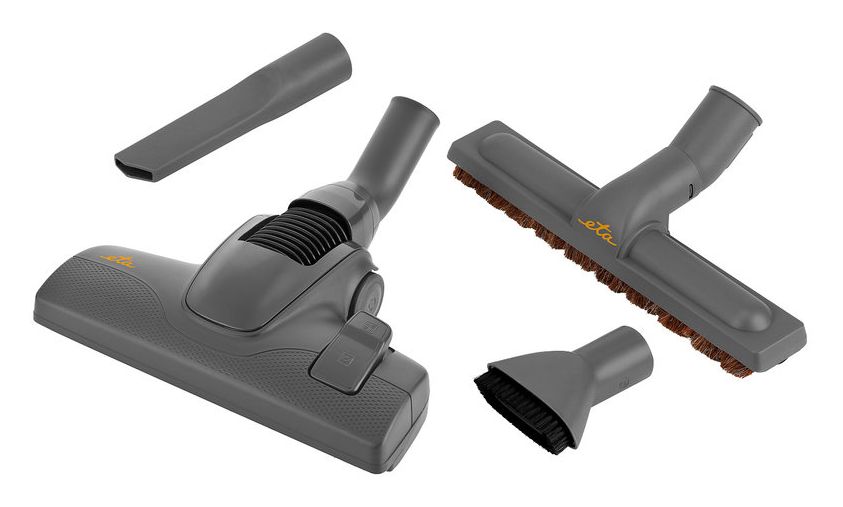 Profi Bodenstaubsauger mit Staubbeutel 890 W Micro  (Grau, Gelb) 