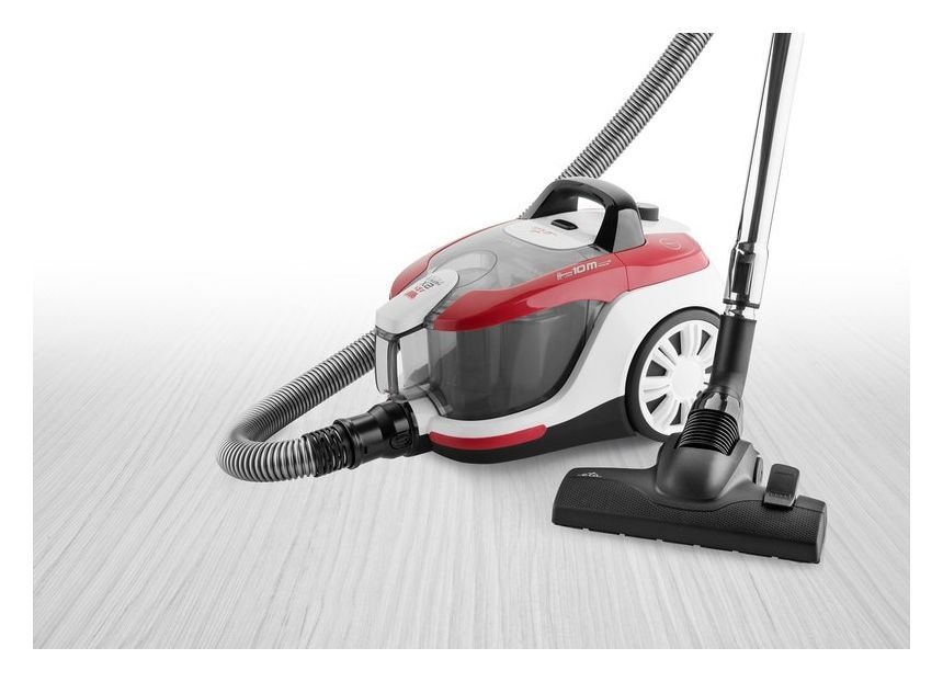 Salvet Bodenstaubsauger Beutellos 700 W HEPA  (Schwarz, Rot, Weiß) 