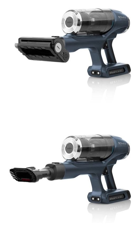 Sonar Aqua Plus Handstaubsauger Beutellos bis 40 min Laufzeit 25,2 V HEPA  (Blau) 