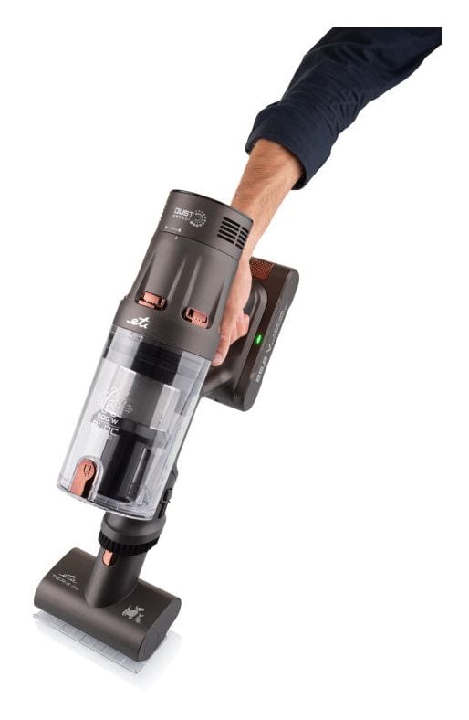 Terier Handstaubsauger Beutellos bis 80 min Laufzeit 25,2 V HEPA  (Braun) 