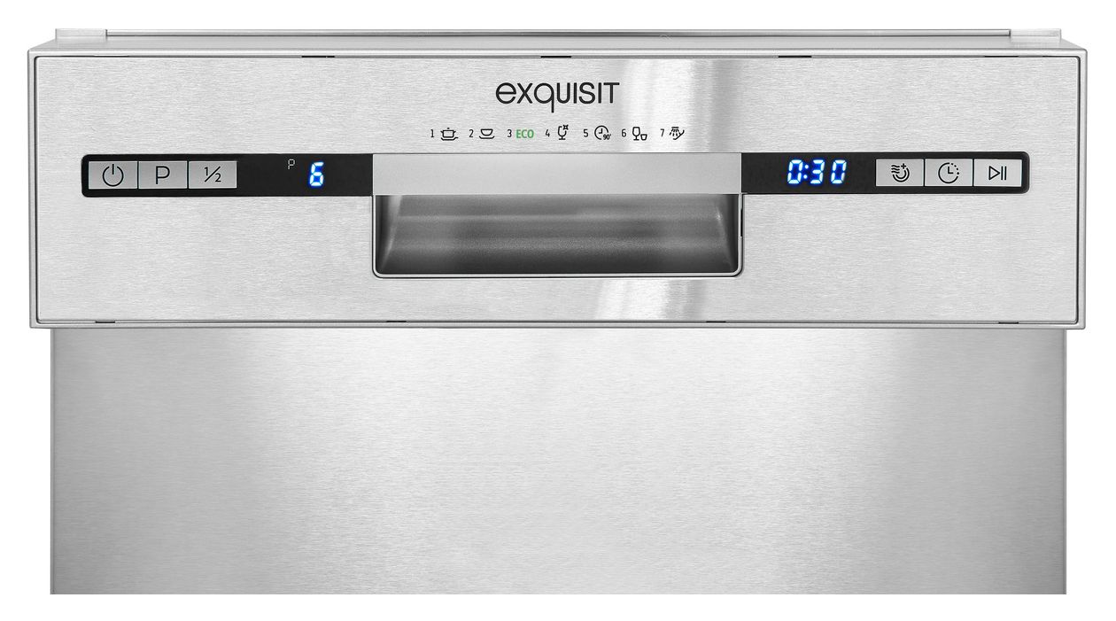 EGSP9309-EF-030E 45 cm Geschirrspüler teilintegriert (ohne Front) Leise 9 Maßgedecke 