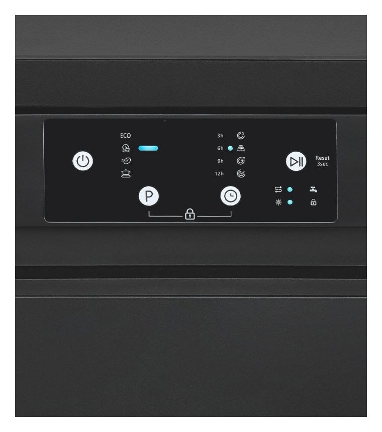 GSP9109-451D 45 cm Geschirrspüler teilintegriert (ohne Front) Leise 9 Maßgedecke aquaStop Funktion 