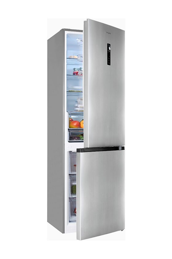 KGC350-105-NF-040C 243 l / 104 l Kühl-Gefrierkombi freistehend NoFrost 162 kWh Jahr  (Schwarz, Edelstahl) 