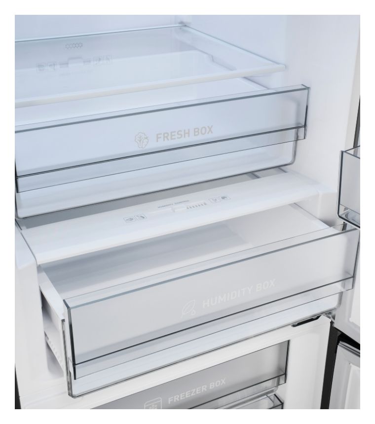 KGC380-115-NF-040C 264 l / 113 l Kühl-Gefrierkombi freistehend NoFrost 68 kWh Jahr  (Edelstahl) 