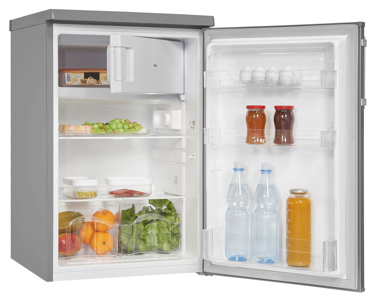 KS16-4-HE-040E 109 l / 95 l Tischkühlschrank EEK: E 139 kWh Jahr  (Edelstahl) 