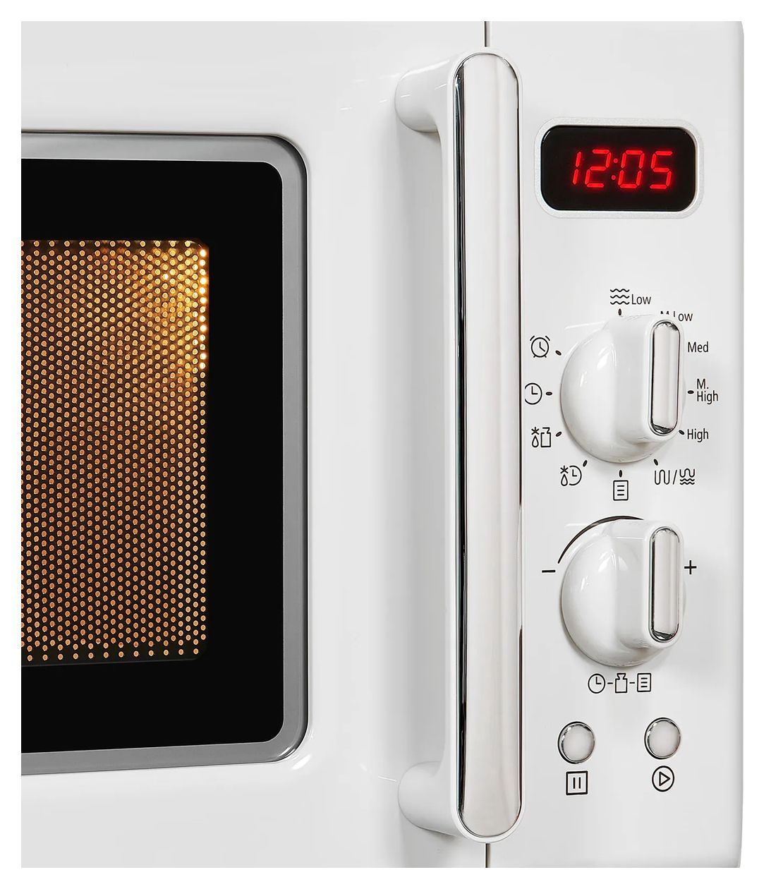 RMW720-3GDIG Standgeräte Solo 700 W Größe: klein 5 Stufen Grill  (Weiß) 