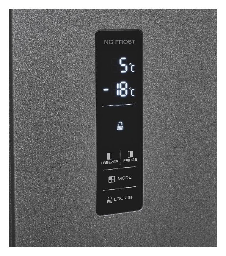 SBS46-040D Side-by-Side Kühl-/ Gefrierkombination 291 l / 151 l 230 kWh NoFrost 1770 mm x 910 mm  (Anthrazit) 