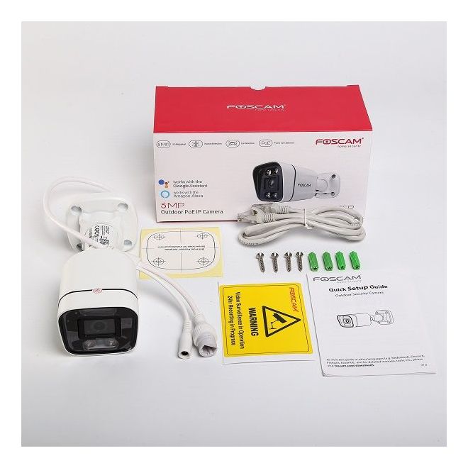 V5EP 3072 x 1728 Pixel IP-Sicherheitskamera IP66 Außen Nachtsicht  (Schwarz, Weiß) 