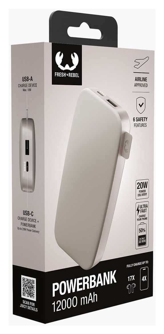 2PB12100 12000 mAh Powerbank USB Typ-C  (Silky Sand) 