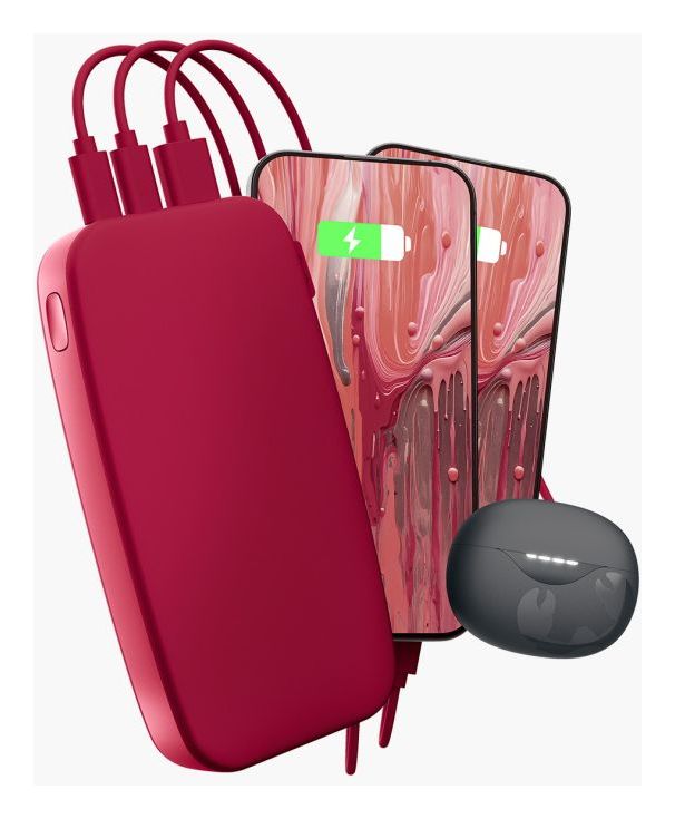 2PB24100BR 24000 mAh Powerbank USB Typ-C  (Rot) 