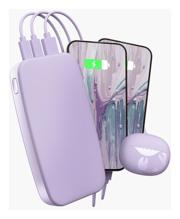 2PB24100DL2 24000 mAh Powerbank USB Typ-C  (Lila) 