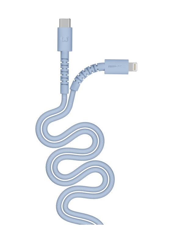 FlexWave Rundkabel Lightning auf USB C Männlich 2 m  (Blau) 