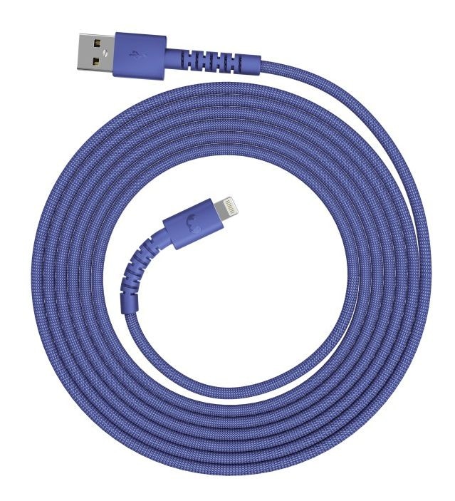 FlexWave Stecker Rundkabel Lightning auf USB A 2 m  (True Blue) 